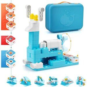 A3 Coding Robot for‎ Kids, Multiple Sensors Coding Block STEM Building Set Toys